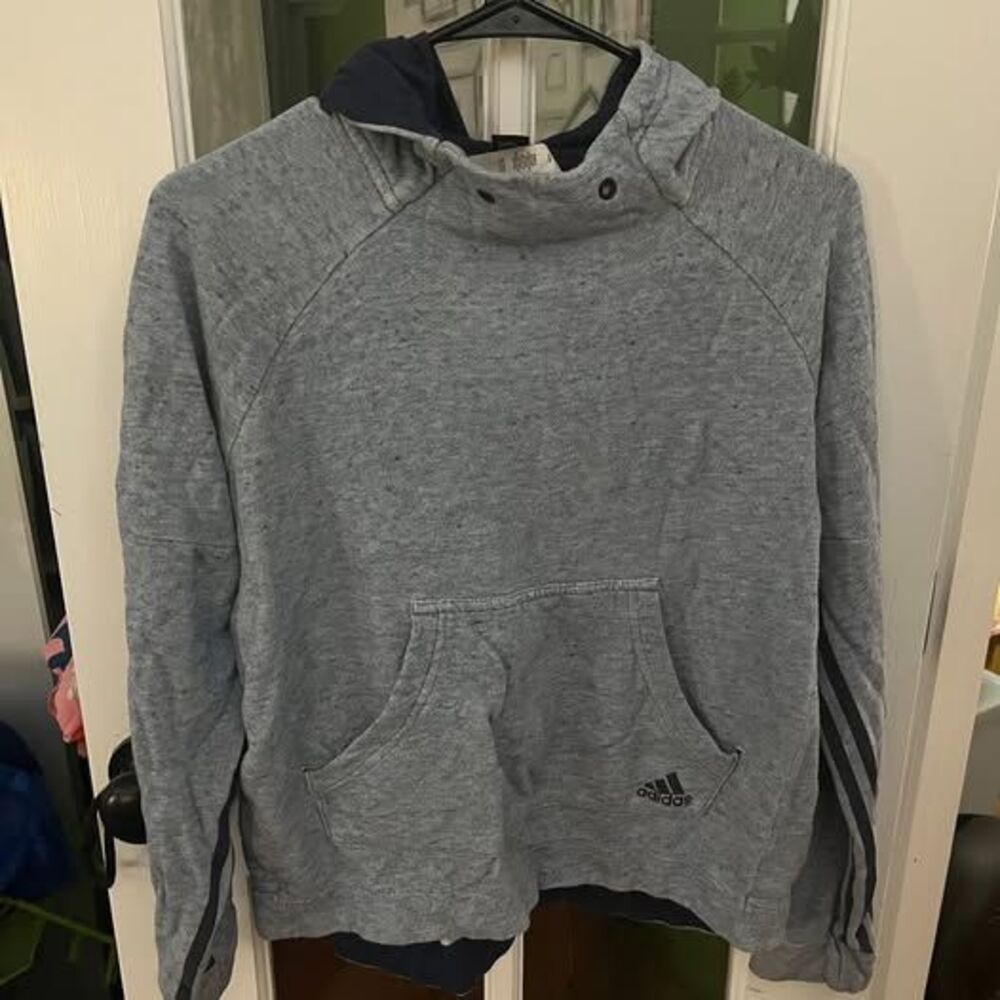 Adidas Gray Pullover Hoodie